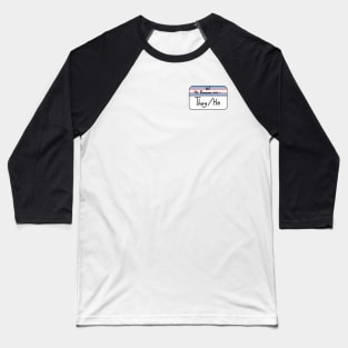 Hi my pronouns are - they he - trans pride Baseball T-Shirt